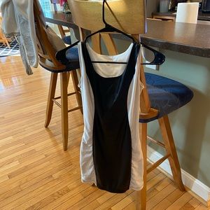 Black and white Tobi body con dress